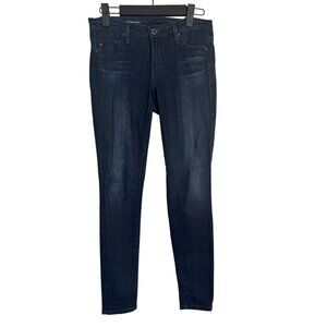 AG Adriano Goldschmied Size 25 Dark Wash Legging Ankle Jeans Cotton Blend